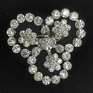 Elegant Vintage Rhinestone Brooch